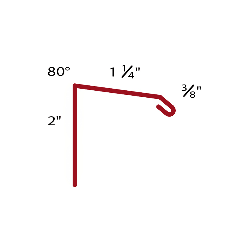 1¼" Window Drip (Reversed)