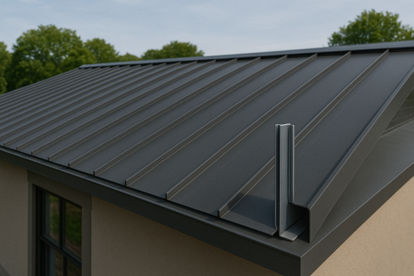 2 inch mechanical seam metal roofing panel with tall vertical seams