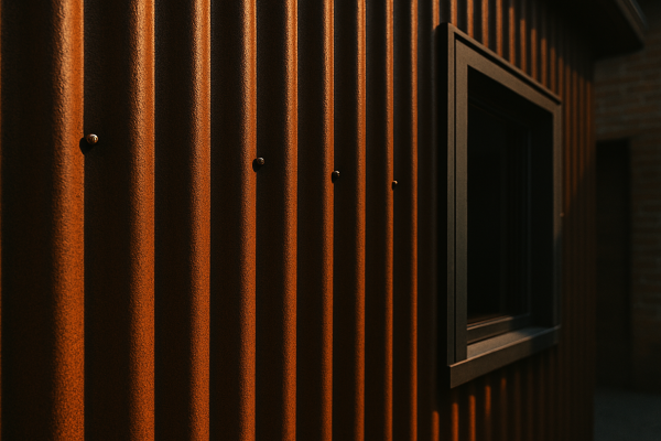 7/8 inch corrugated metal panel with deep wave profile for industrial applications